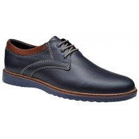 Pantofi barbati sport din piele naturala bleumarin, GKR30BLM
